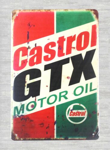 Castrol Oil Gtx - reproductions de la plaque métallique publicitaire